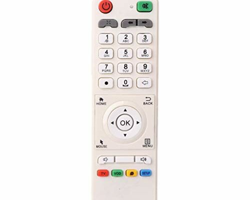 angwang White Remote Control Controller Replacement for LOOL Loolbox IPTV Box Great BEE IPTV and Model 5 OR 6 Arabic Box Accessories, 170x50x23mm/6.6x1.9x0.9in