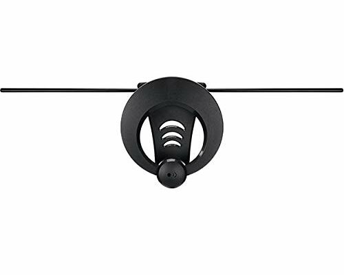 Antennas Direct ClearStream 1MAX HDTV Antenna UHF VHF Multi-Directional, 40+ Mile Range, 4K 8K UHD, NEXTGEN TV – w/Adjustable Mounting Hardware(Black)