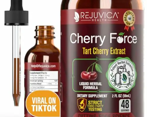 Cherry Force - Advanced Tart Cherry Extract - Real Tart Cherries - Rich in Phytonutrients - Liquid Extract for Better Absorption