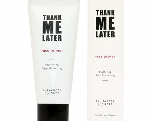 Elizabeth Mott Thank Me Later Face Primer - Mattifying Makeup Base Primer for Shine and Oil Control - Pore Minimizer, Hides Wrinkles and Fine Lines – Long-lasting Power Grip Formula, 30g