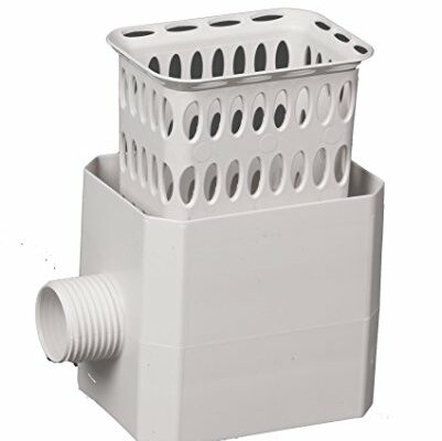 Flex-Drain 37042 Catch-A-Raindrop Rainwater Colander Kit, 2 x 3-Inch, White