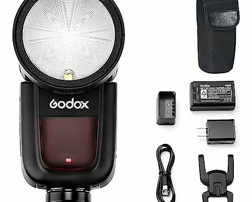 Godox V1-S Camera Flash Speedlite for Sony a7IV a7III a7RIII a7RII a7C a6400 a6000 a9 a77 a350