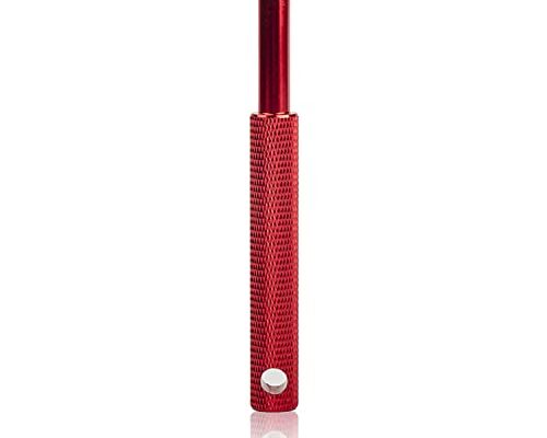 HIFROM Groove Sharpener with 6 Heads - Golf Club Groove Sharpener Re-Grooving Tool and Cleaner for all Irons Pitching Sand Lob Gap and Approach Wedges and Utility Clubs Red Color