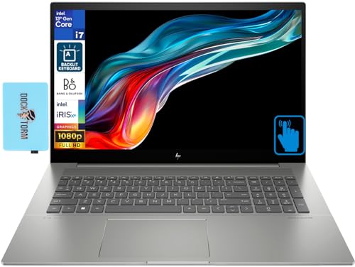 HP 2024 Envy High Performance Laptop 17.3" Touchscreen IPS FHD Display (Intel 14-Core i7-13700H, 64GB DDR4, 2TB SSD, Backlit KYB, 2 Thunderbolt 4, WiFi 6E, Win 11 Pro) w/DKZ Hub USB Port Expander