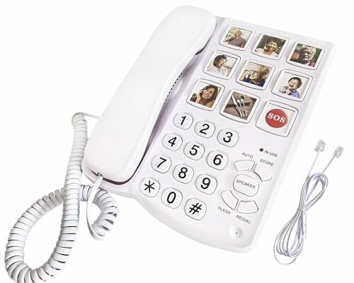 It can Edit 9 one Touch Memory Speed Dialing and Images, Elderly Image Phone, Phone for Patients with Alzheimer's Disease and Enlarged Phone for Patients with Hearing Impairment