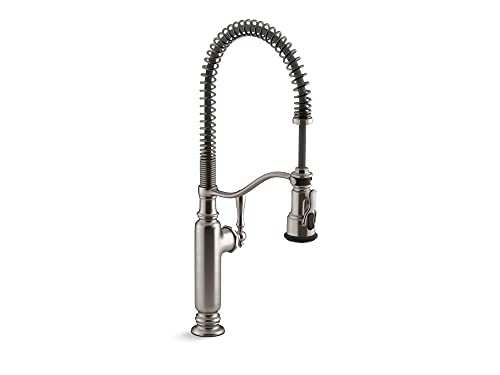 KOHLER 77515-VS Tournant Semi-Professional Pull-Down Kitchen Sink Faucet, Standard, Vibrant Stainless Steel