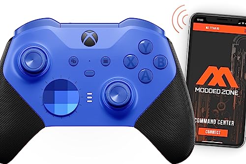 MODDEDZONE CORE Smart Anti recoil, Rapid fire custom Modded controller compatible with Xbox One & PC. Enhance Performance and Dominate. Take your gaming to the next level. Controller with APP. (Blue)