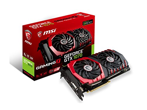 MSI Gaming GeForce GTX 1070 8GB GDDR5 SLI DirectX 12 VR Ready Graphics Card (GTX 1070 GAMING X 8G)