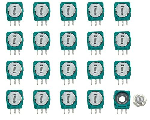 Onyehn 20pcs Replacement Trimmer Potentiometer Sensor for Xbox One,PS3,PS4 Switch Pro Controllers,Gasket Repair Parts for Thumb Stick Analog Joystick