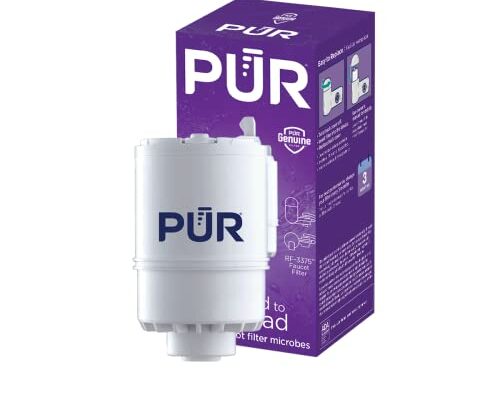 PUR Faucet Mount Replacement Filter 1-Pack, Genuine PUR Filter, 2-in-1 Powerful Filtration, Includes Lead Removal, White (RF33751)