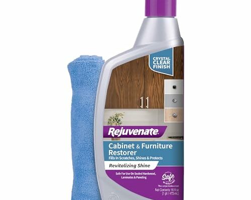 Rejuvenate Cabinet And Furniture Restorer Fills In Scratches, Shines And Protects Indoor Cabinets And Furniture, 16 Ounces