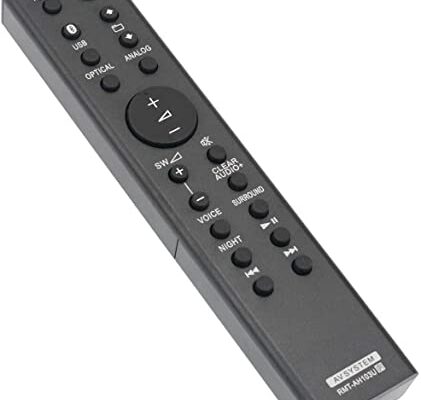 RMT-AH103U Replacement Remote Fit for Sony Soundbar SA-CT80 HT-CT80 HTCT80 SACT80 HT-CT180 SA-CT180