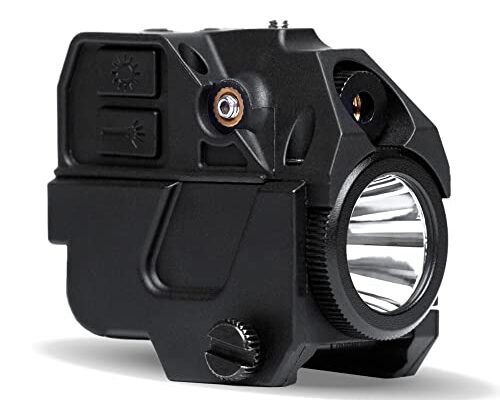 Tacticon Firefly V2 Flashlight Laser Sight | Strobe Function | Combat Veteran Owned Company | Pistols | Rifles | 220 Lumens | Magnetic Charging for Handgun Pistol Hand Gun | Gun Light