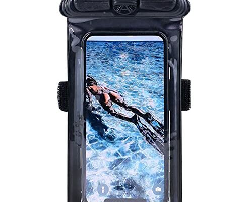 Vaxson Phone Case Black, Compatible with Verykool Spear Jr. s5034 Waterproof Pouch Dry Bag [ Not Screen Protector Film ]