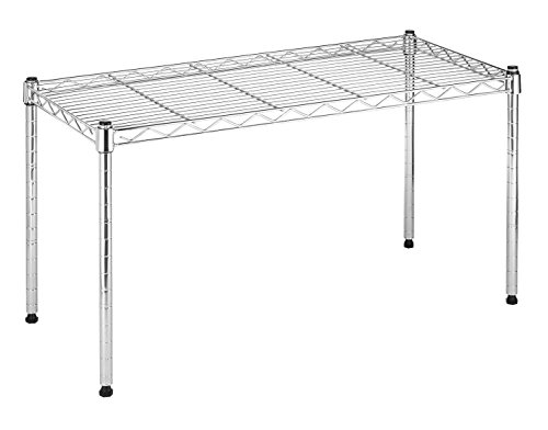 Whitmor Wire Shelving Unit, Metal Storage Shelves, Durable Heavy Duty Shelf, Easy Assembly for Pantry, Kitchen, Garage, Plant, 14" x 30" x 15"