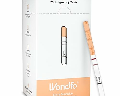 Wondfo Early Result Pregnancy Test Strips - Get Results 6 Days Sooner Than Missed Period-Sensitive and Accurate HCG Testing Kit at 10 mIU/ml cut-off -[25 Packs]