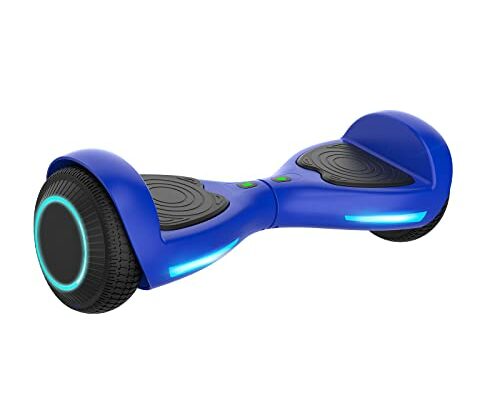 Fluxx Hoverboard with 6.5" LED Wheels & Headlight, Max 3.1Miles Range & 6.2mph Power by 200W Motor, UL2272 Certified Approved and 50.4Wh Battery Self Balancing Scooters (Blue)