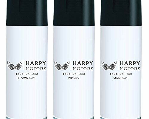 Harpy Motors 12oz Aerosol Spray Paint Kit Tri Coat Compatible with 2003-2005 Nissan 350Z QX1 GLACIER PEARL -Color Match Guaranteed