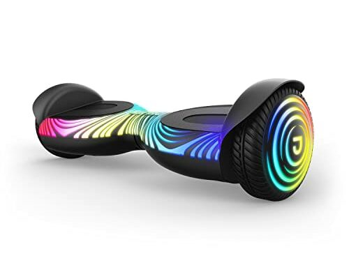 Jetson J Beat All-Terrain Hoverboard | All-Terrain Tires | Light-Up Pattern on Deck | Top Speed of 10 mph | Range of Up to 7 Miles| Light-Up Wheels | Active Balance Technology, Black, JJBEAT-BLK