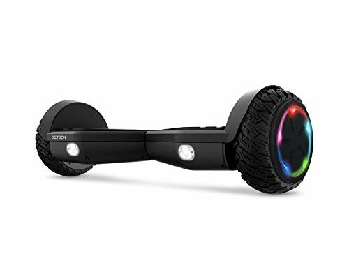 Jetson Spin All Terrain Hoverboard with LED Lights, Self-Balancing Hoverboard with Active Balance Technology, Range of Up to 7 Miles, Ages 13+, Black, JAERO-BLK