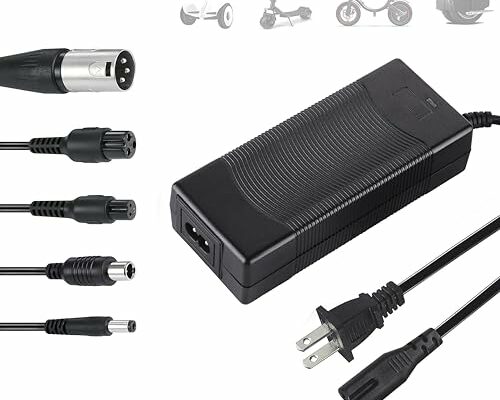 LHIBYOLO 42V 2A Electric Scooter Charger 5 in1 Plugs Universal,for 36V Electric Scooter Ebike Lithium Battery，for Jetson,Razor,Swagtron,Bird,Gotrax,Segway