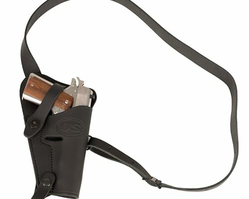 1791 Gunleather Tanker Holster, M3 Holster for M1911, US WWII Shoulder Holster compatible with most Colt Spec Government Length 1911, M45A1, Browning Hi-Power & Springfield SA-35