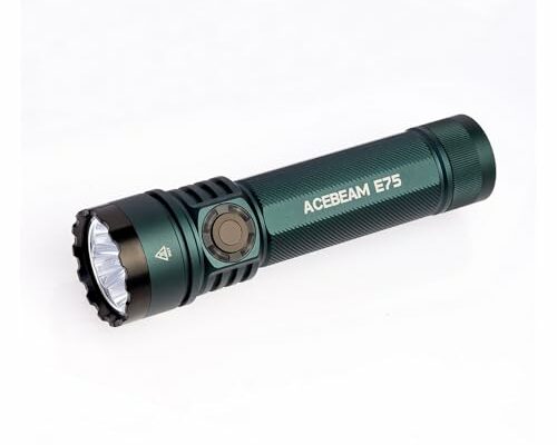 ACEBEAM E75 4500 High Lumens Flashlight with Magnetic Base, Super Bright LED Flashlight Rechargeable, IPX8 Water-Resistant Tactical EDC Flash Light, 26 Days Super Long Lasting for Camping,Everyday Use