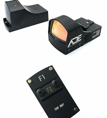 Ade Advanced Optics Compact RD3-009 Red Dot Reflex Sight + Optic Mounting Plate for SW Smith Wesson MP/MP 2.0 Shield SD9VE,SD40VE Pistol and Also a Standard Picatinny Mount