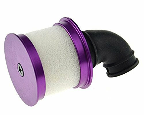 Aluminum Capped Air Filter Element Sponge 04104 Upgrade Parts Compatible with HSP Traxxas Himoto Redcat RC 1/10 Nitro Truck Buggy (Purple)