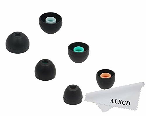 ALXCD Eartips Compatible with Sony in-Ear WI1000X/B Headphone, S/M/L Size 3 Pairs Silicone Replacement Ear Tips Cushion, Compatible with SONY MDR-XB50AP MDR-XB70AP XBA H700 WI1000X [SML](3 Pair)