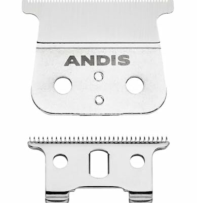 Andis T-Blade Replacement for T-Outliner, GTO, GO, and SLS Trimmers - Close Cutting, Zero Gapped, Silver