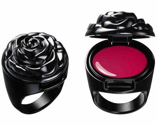 ANNA SUI Ring Rouge - Antique-Looking Lipstick Like Wearing an Accessory - Formulated with Highly Refractive and High-Viscosity Oil - 400 True Red - 0.80 oz.