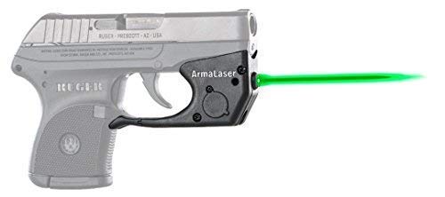 ArmaLaser TR2G Designed to fit Ruger LCP Super-Bright Green Laser Sight with GripTouch Activation [NOT for LCP 2, MAX OR LC9]