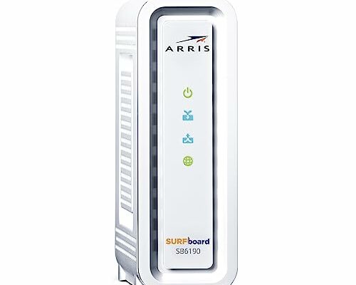 ARRIS SURFboard - SB6190 - Renewed - DOCSIS 3.0 32 x 8 Gigabit Cable Modem, Comcast Xfinity, Cox, Spectrum, 1 Gbps Port, 800 Mbps Max Speeds, Easy Set-up with SURFboard Central App - (Renewed)