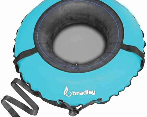 Bradley Snow Tube with 50" Cover | Heavy Duty Inflatable Sledding Blue (.Tube & Cover Set)