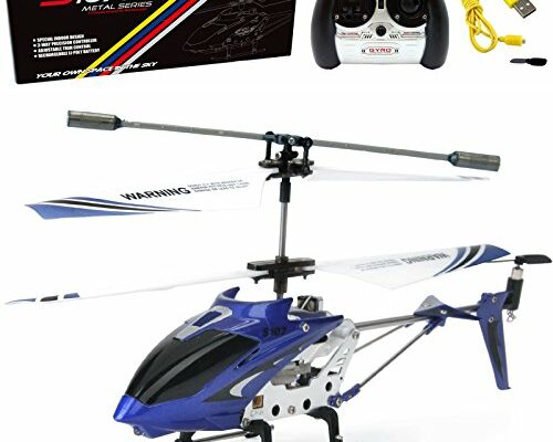 Cheerwing S107/S107G Phantom 3CH 3.5 Channel Mini RC Helicopter with Gyro Blue