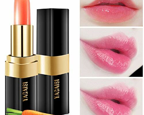 Color Changing Lipstick, Raibaubl Lip Stain Waterproof Long Lasting Nutritious Lip Balm Lips Moisturizer, Magic Temperature Color Change Lipstick For Women(Temperature Color Change -Carrot Color)