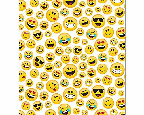 Creative Converting 329374 Show Your Emojions Plastic Photo Backdrop