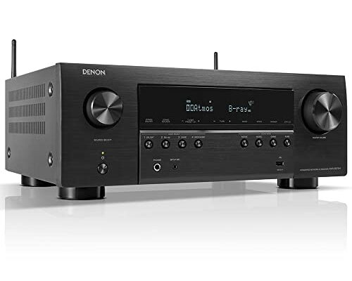 Denon AVR-S970H 8K Ultra HD 7.2 Channel (90Watt X 7) AV Receiver - Built for Gaming, Music Streaming, 3D Audio & Video, Alexa + HEOS, Black