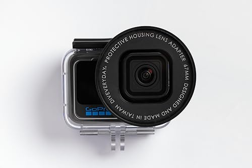 DIVEVERYDAY Lens Adapter Compatible with Original GoPro Protective housing (ADDIV-001) Applicable Across Five Generations from HERO9 to HERO13 Black