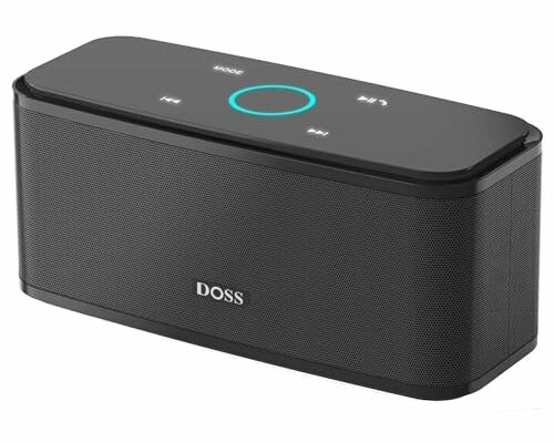 DOSS SoundBox Touch Wireless Bluetooth Speaker with 12W HD Sound and Bass, IPX5 Waterproof, 20H Playtime, Touch Control, Bluetooth 5.0, Handsfree, Speaker for Office, Home, Outdoor, Travel-Upgraded