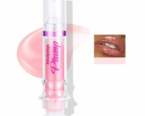 Easilydays Lifter Gloss, Spicy Lip Plumping Booster Lip Gloss Glossy Lipstick, Hydrating, Volumizes, High-Shine, Fuller Lip Plumper Lip Mirror Lip Glaze, Plump&Pout Lip Plumper for Women Girls (#01)