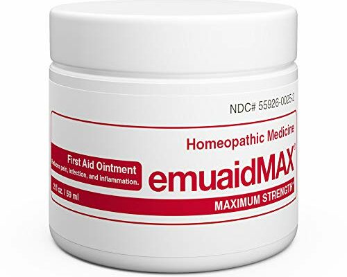 emuaid EMUAIDMAX Ointment 2oz - Eczema Cream. Maximum Strength Treatment. Use Max Strength for Athletes Foot, Psoriasis, Jock Itch, Anti Itch, Rash and Skin Yeast Infection.