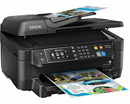 Epson Workforce WF-2660 All-in-One Wireless Color Printer with Scanner, Copier and Fax