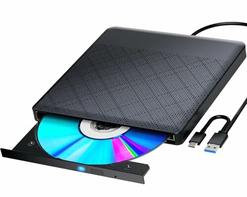 External Compatible Bluray Drives Read/Write Portable Compatible Blu ray Burner USB 3.0 Type-C/Windows 7-11 Mac OS Laptop Compatible Read BD DVD CD external blueray/dvd drive for pc best dvd drive