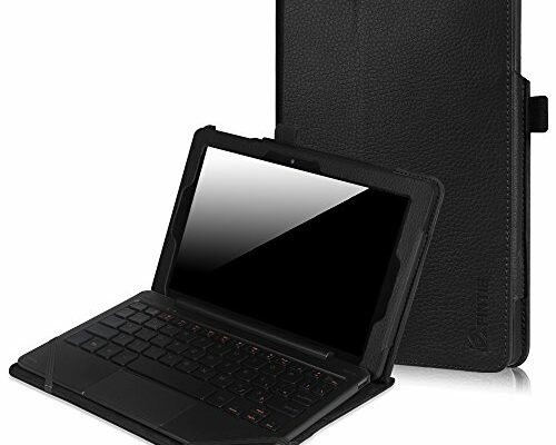 Fintie Case for Nextbook Flexx 9 Tablet, Premium Vegan Leather Folio Cover with Auto Wake and Sleep Feature for Nextbook Flexx 9 8.9 Inch NXW9QC132 Tablet Detached Windows 10 Laptop Notebook, Black