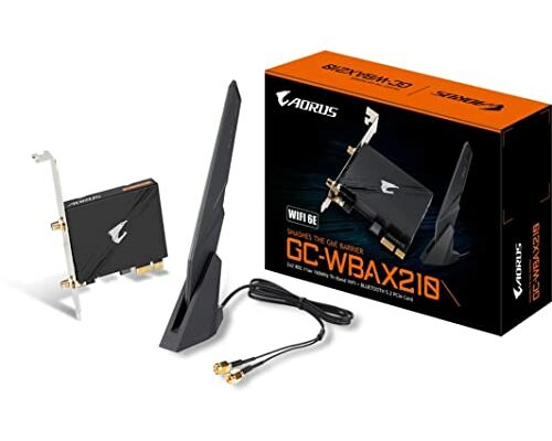 GIGABYTE WiFi 6E GC-WBAX210 (2x2 802.11ax/ Tri-Band WiFi/Bluetooth 5.2/ PCIe Expansion Card)