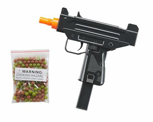 GoldenBall Airsoft M33 Mini Uzi Single Shot Spring Airsoft Pistol for Airsoft, Costumes, and Filmmaking