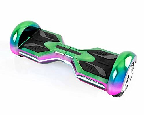 Hover-1 Eclipse Electric Hoverboard | 8MPH Top Speed, 8 Mile Range, 3.5HR Full-Charge, Built-In Bluetooth Speaker, Rider Modes: Beginner to Expert, Iridescent