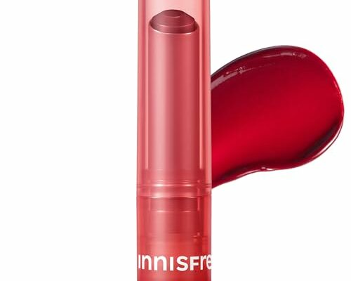 innisfree Dewy Tint Lip Balm with Hydrating Hyaluronic Acid and Ceramides, Tinted Korean Lip Balm, Power Cherry